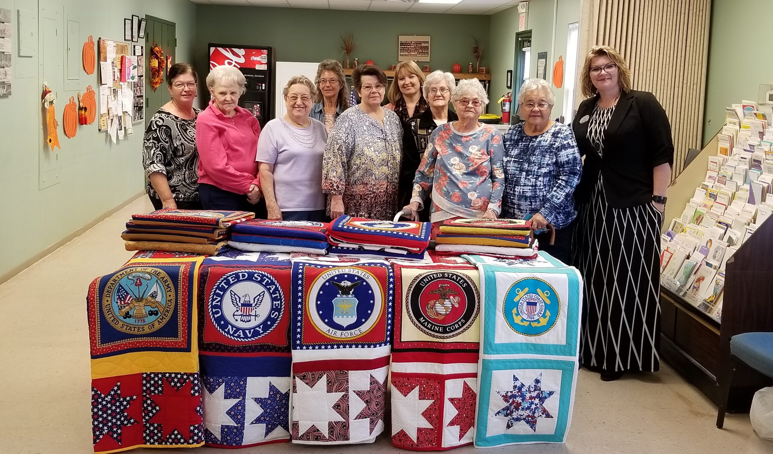 Dedication of Military Branch Quilts at the Indiana War Memorial